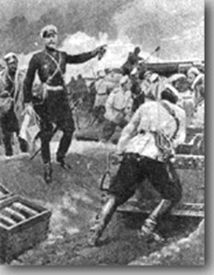 На позиция в Порт-Артуре